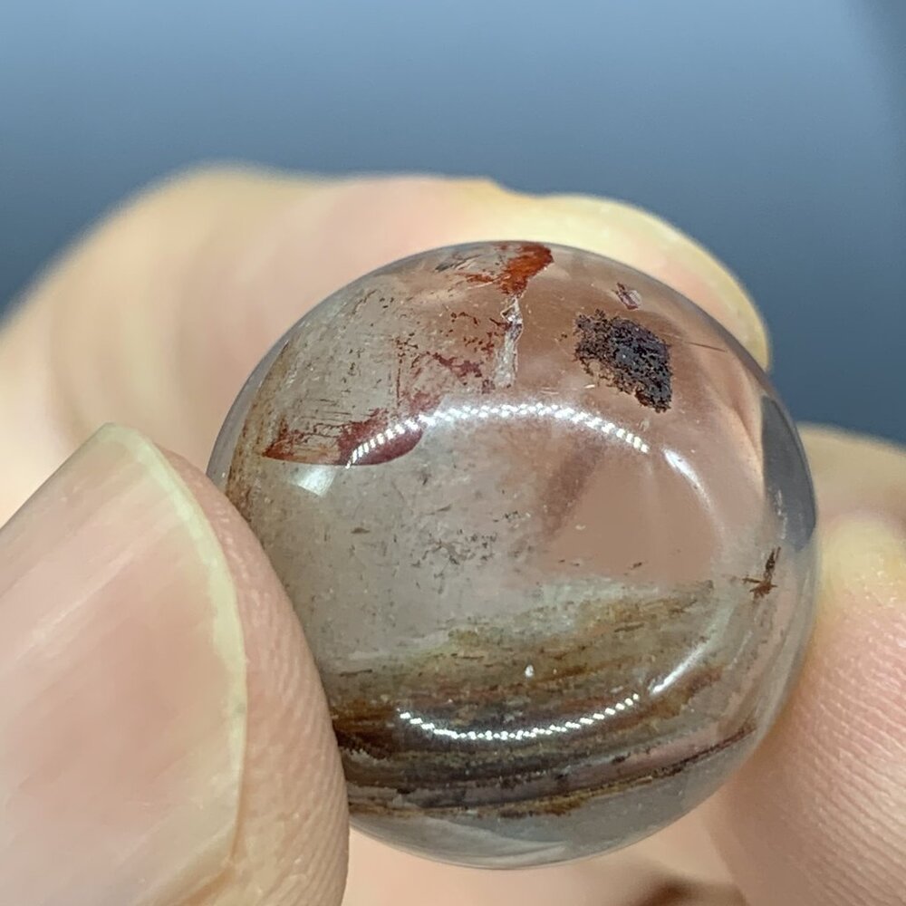 Natural Red Multiple-Layer Phantom Quartz Sphere,… - image 1